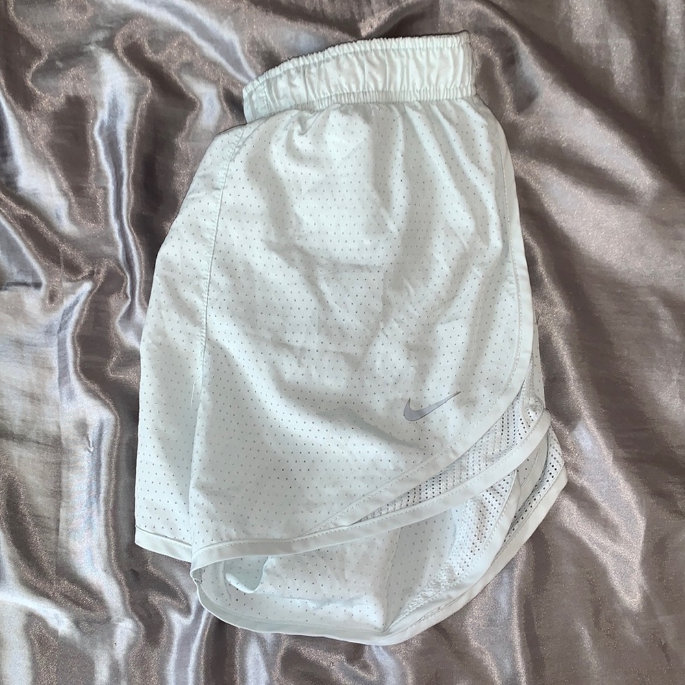 Light blue women’s workout shorts
